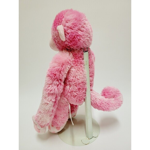 Build A Bear Monkey Plush Pink Hearts Hugs For You 18" Stuffed Animal Toy BAB - Picture 6 of 13